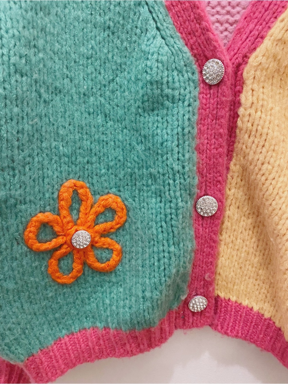 JW Anderson Pink Gradient Knit Cardigan - Picture 3 of 4